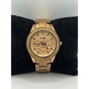 Fossil ES3003 Women's Rose Gold Stainless Steel Analog Dial Quartz Watch RU111